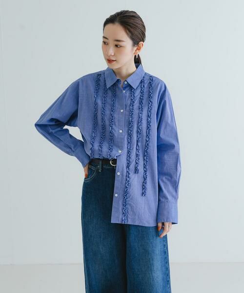 URBAN RESEARCH / アーバンリサーチ シャツ・ブラウス | レギュラーカラーフリルシャツ | 詳細2