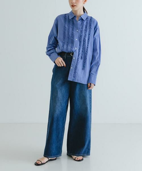 URBAN RESEARCH / アーバンリサーチ シャツ・ブラウス | レギュラーカラーフリルシャツ | 詳細4