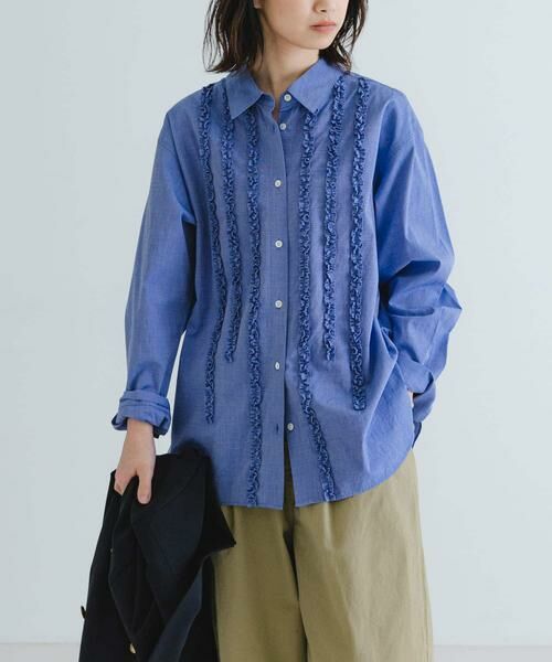 URBAN RESEARCH / アーバンリサーチ シャツ・ブラウス | レギュラーカラーフリルシャツ | 詳細5