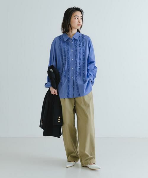 URBAN RESEARCH / アーバンリサーチ シャツ・ブラウス | レギュラーカラーフリルシャツ | 詳細7