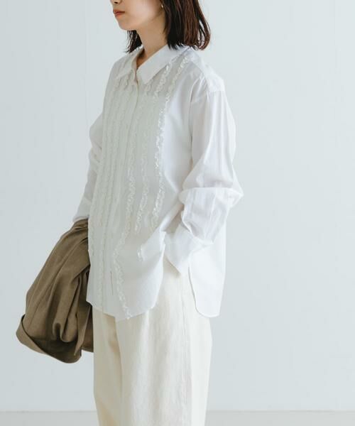 URBAN RESEARCH / アーバンリサーチ シャツ・ブラウス | レギュラーカラーフリルシャツ | 詳細16