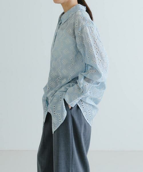 URBAN RESEARCH / アーバンリサーチ シャツ・ブラウス | 刺繍レースオーバーシャツ | 詳細2