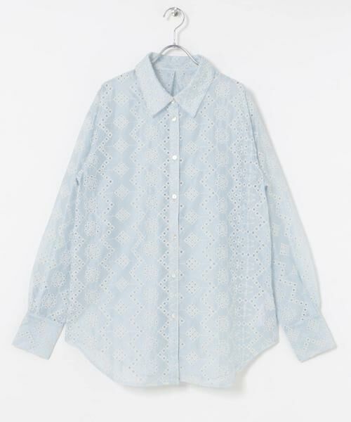 URBAN RESEARCH / アーバンリサーチ シャツ・ブラウス | 刺繍レースオーバーシャツ | 詳細8