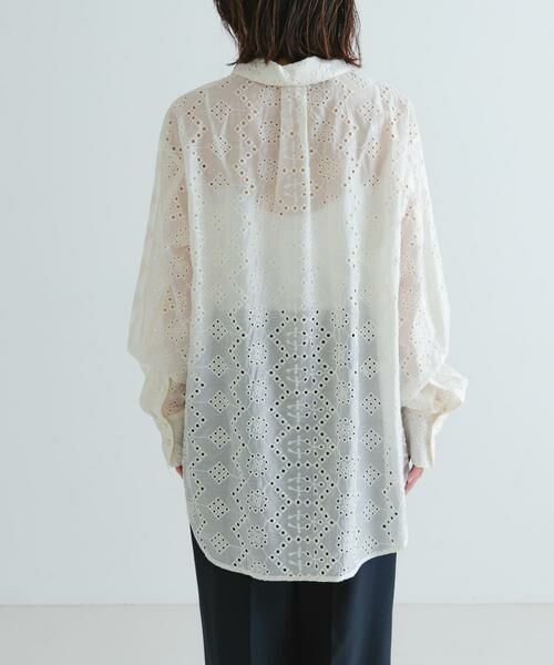 URBAN RESEARCH / アーバンリサーチ シャツ・ブラウス | 刺繍レースオーバーシャツ | 詳細23