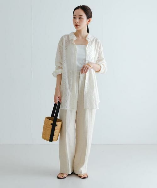 URBAN RESEARCH / アーバンリサーチ シャツ・ブラウス | 刺繍レースオーバーシャツ | 詳細15