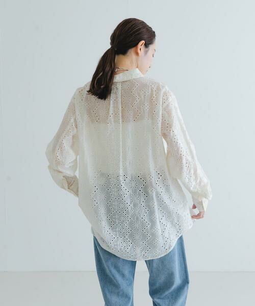 URBAN RESEARCH / アーバンリサーチ シャツ・ブラウス | 刺繍レースオーバーシャツ | 詳細17