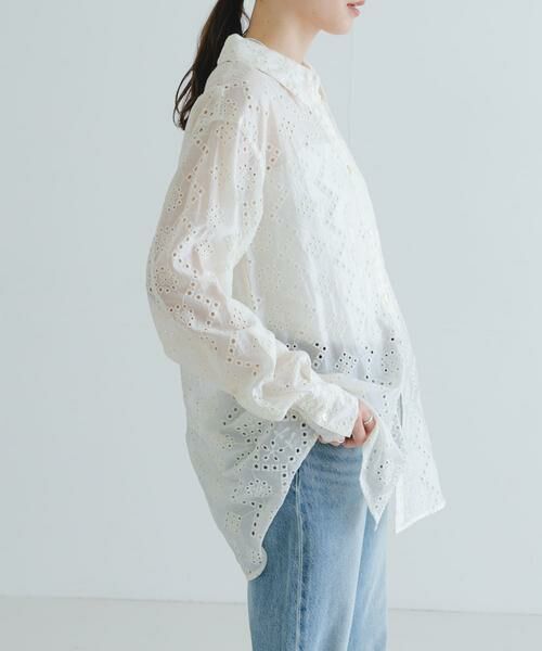 URBAN RESEARCH / アーバンリサーチ シャツ・ブラウス | 刺繍レースオーバーシャツ | 詳細18