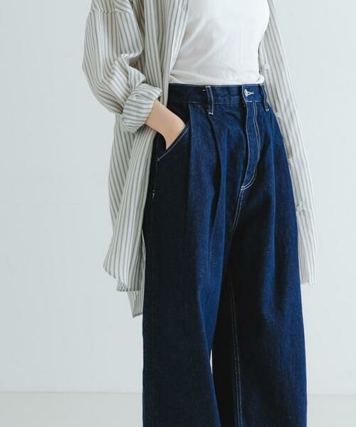 URBAN RESEARCH / アーバンリサーチ デニムパンツ | 『3サイズ展開』new basic　ツータックワイドデニムパンツ | 詳細1