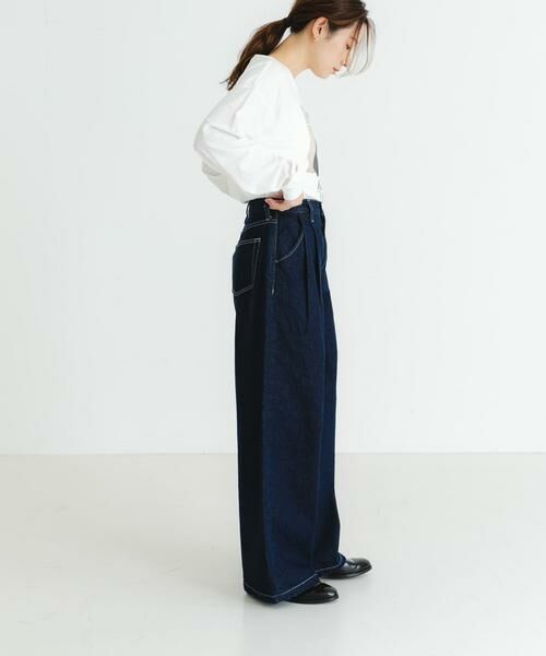 URBAN RESEARCH / アーバンリサーチ デニムパンツ | 『3サイズ展開』new basic　ツータックワイドデニムパンツ | 詳細16