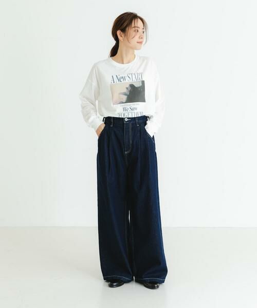 URBAN RESEARCH / アーバンリサーチ デニムパンツ | 『3サイズ展開』new basic　ツータックワイドデニムパンツ | 詳細17