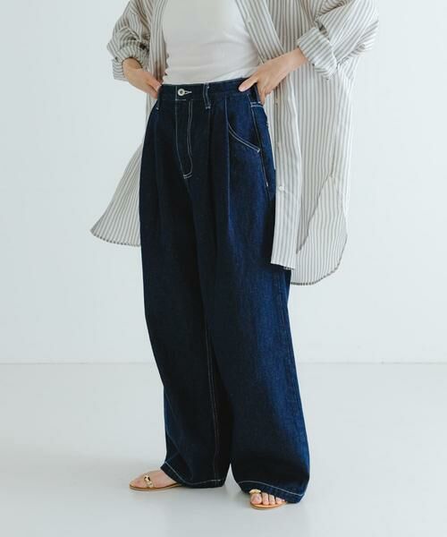 URBAN RESEARCH / アーバンリサーチ デニムパンツ | 『3サイズ展開』new basic　ツータックワイドデニムパンツ | 詳細2