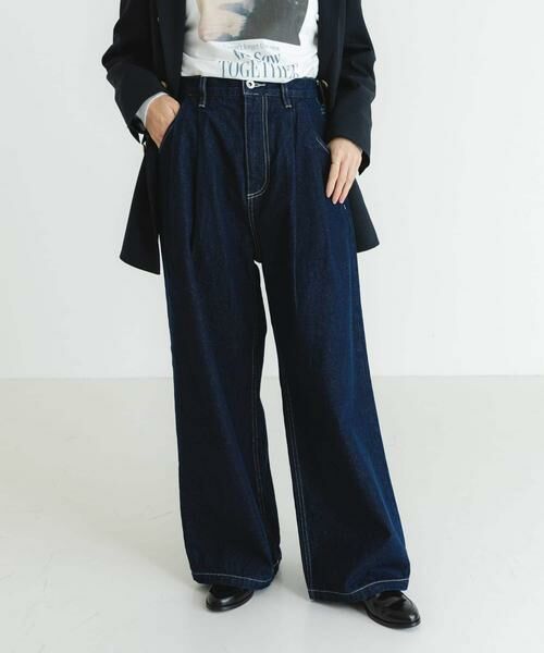 URBAN RESEARCH / アーバンリサーチ デニムパンツ | 『3サイズ展開』new basic　ツータックワイドデニムパンツ | 詳細6