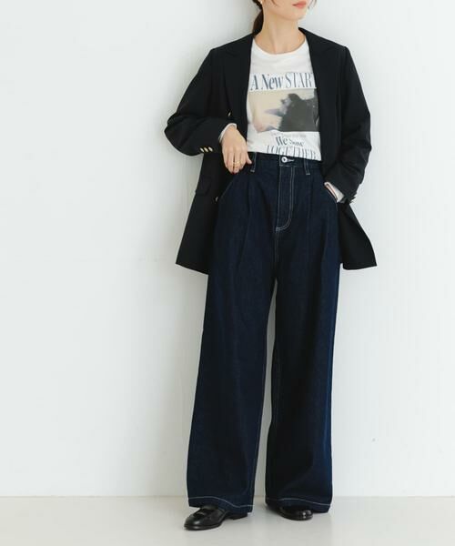 URBAN RESEARCH / アーバンリサーチ デニムパンツ | 『3サイズ展開』new basic　ツータックワイドデニムパンツ | 詳細7