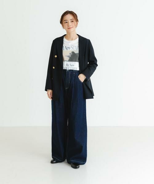 URBAN RESEARCH / アーバンリサーチ デニムパンツ | 『3サイズ展開』new basic　ツータックワイドデニムパンツ | 詳細9