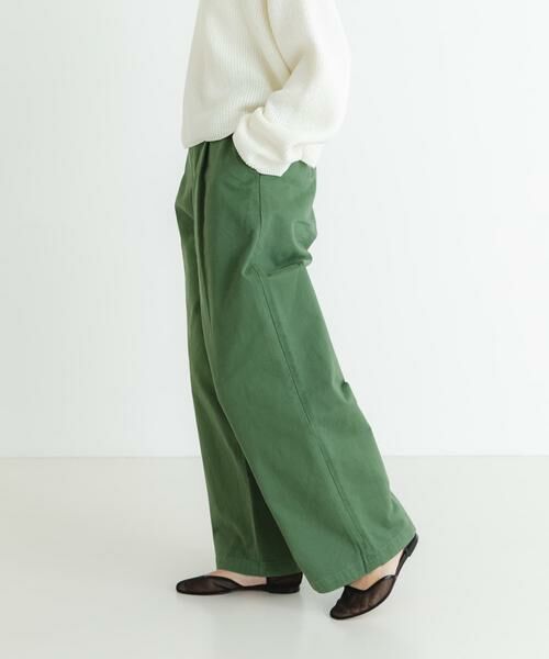 URBAN RESEARCH / アーバンリサーチ その他パンツ | 『3サイズ展開』new basic タックワイドチノパンツ(カーキ)