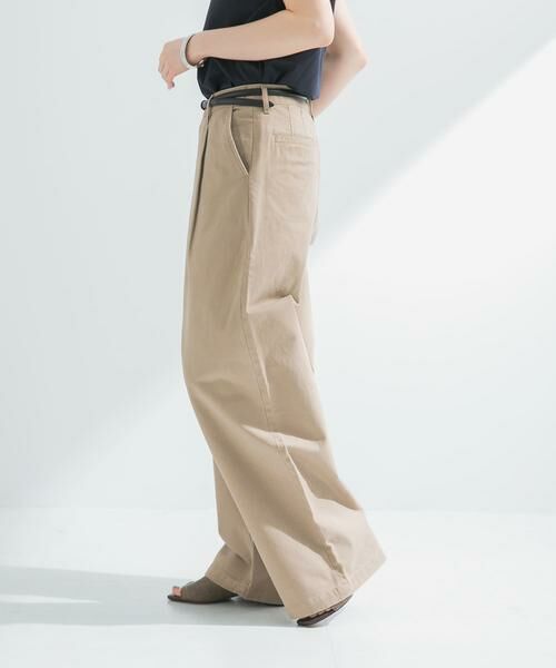URBAN RESEARCH / アーバンリサーチ その他パンツ | 『3サイズ展開』new basic タックワイドチノパンツ | 詳細30