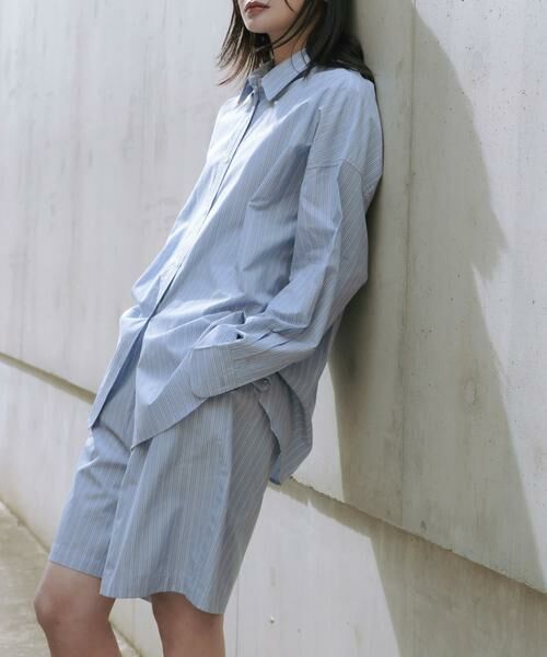 URBAN RESEARCH / アーバンリサーチ ショート・ハーフ・半端丈パンツ | new basic　インドスビンコットンストライプハーフパンツ | 詳細3