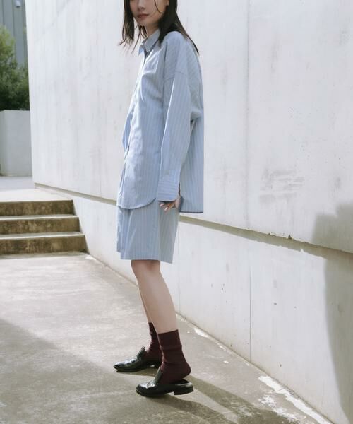 URBAN RESEARCH / アーバンリサーチ ショート・ハーフ・半端丈パンツ | new basic　インドスビンコットンストライプハーフパンツ | 詳細4