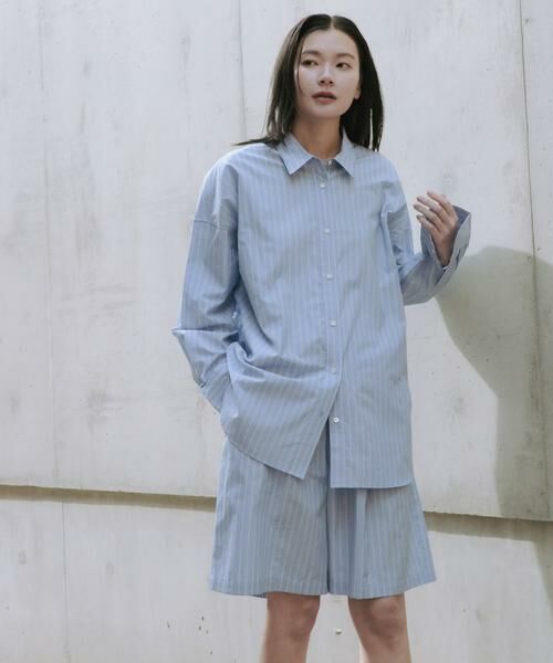 URBAN RESEARCH / アーバンリサーチ ショート・ハーフ・半端丈パンツ | new basic　インドスビンコットンストライプハーフパンツ | 詳細5