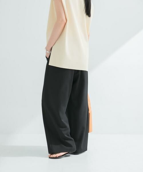 URBAN RESEARCH / アーバンリサーチ その他パンツ | 『3サイズ展開』『イージーケア』タックギャザーストレートパンツ | 詳細3