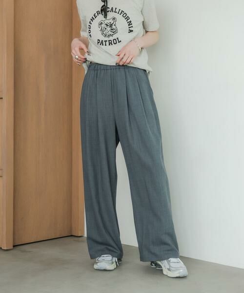 URBAN RESEARCH / アーバンリサーチ その他パンツ | 『3サイズ展開』『イージーケア』タックギャザーストレートパンツ | 詳細14