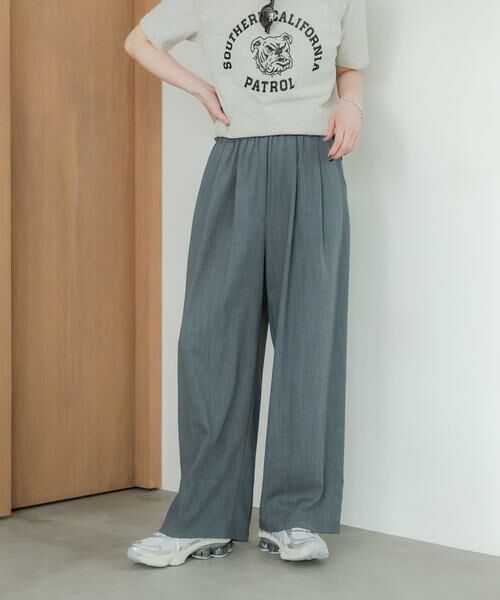 URBAN RESEARCH / アーバンリサーチ その他パンツ | 『3サイズ展開』『イージーケア』タックギャザーストレートパンツ | 詳細15