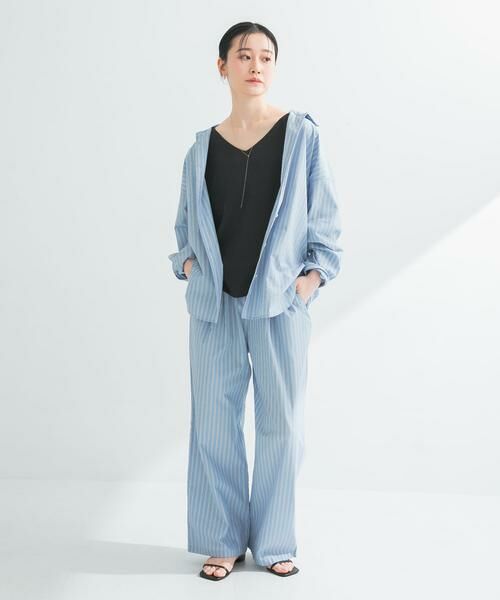 URBAN RESEARCH / アーバンリサーチ その他パンツ | new basic　インドスビンコットンストライプパンツ | 詳細1