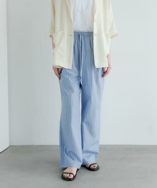 URBAN RESEARCH / アーバンリサーチ その他パンツ | new basic　インドスビンコットンストライプパンツ | 詳細3