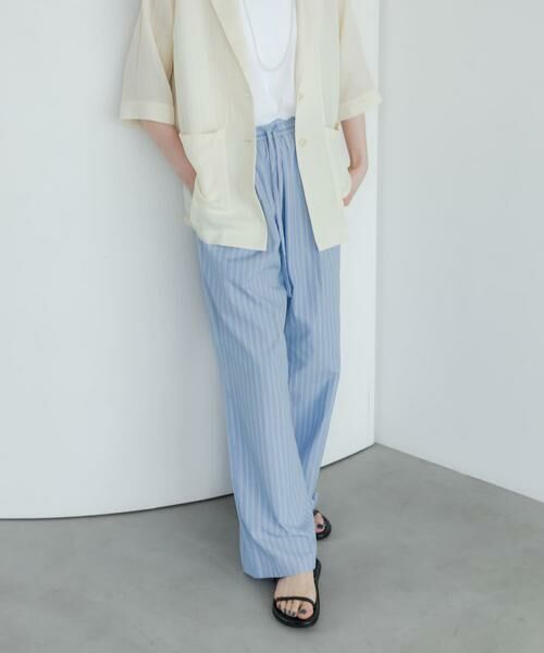 URBAN RESEARCH / アーバンリサーチ その他パンツ | new basic　インドスビンコットンストライプパンツ | 詳細4