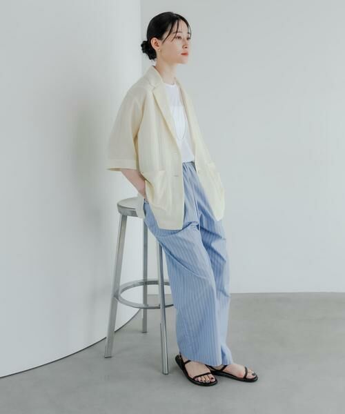 URBAN RESEARCH / アーバンリサーチ その他パンツ | new basic　インドスビンコットンストライプパンツ | 詳細7