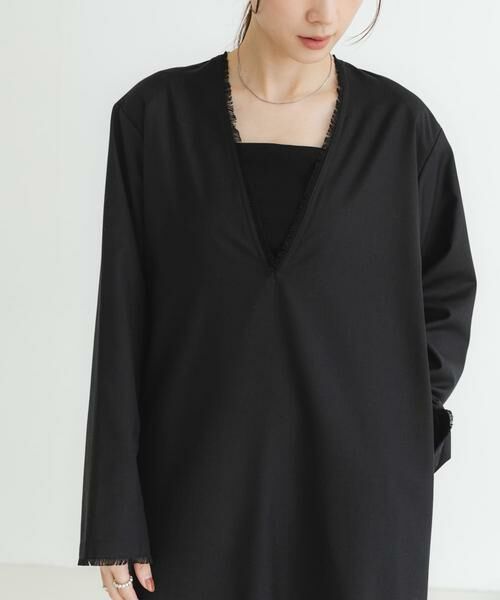 URBAN RESEARCH / アーバンリサーチ ワンピース | new basic　深Vネックワンピース | 詳細1