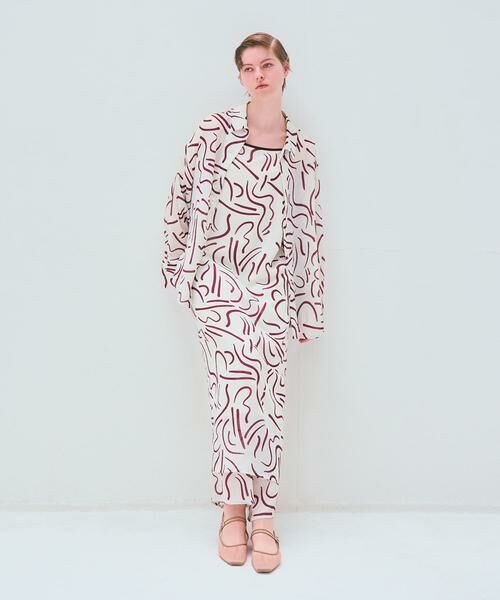 URBAN RESEARCH / アーバンリサーチ ワンピース | 『イージーケア』ドローイングアートプリントワンピース | 詳細2