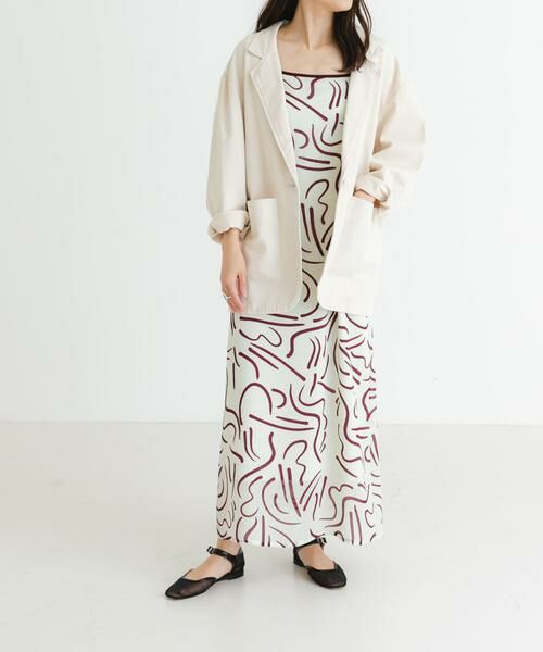 URBAN RESEARCH / アーバンリサーチ ワンピース | 『イージーケア』ドローイングアートプリントワンピース | 詳細4