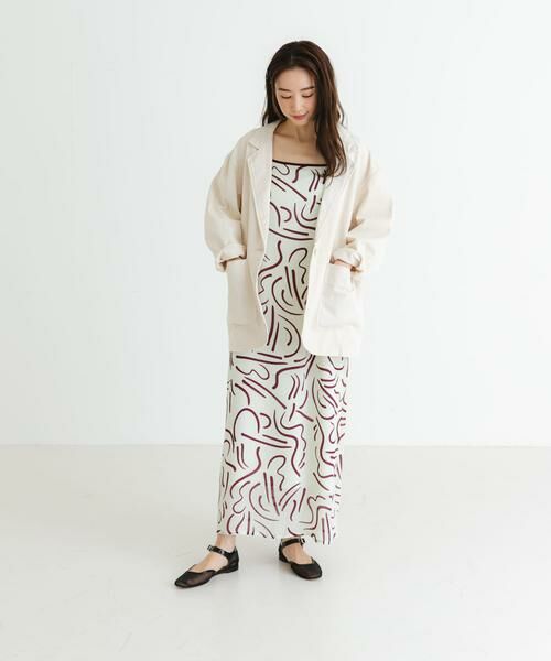 URBAN RESEARCH / アーバンリサーチ ワンピース | 『イージーケア』ドローイングアートプリントワンピース | 詳細7