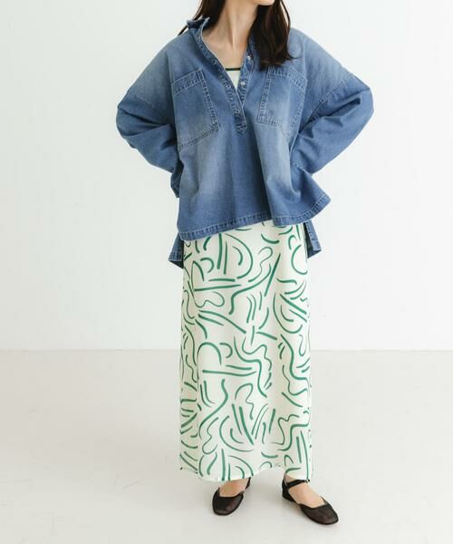 URBAN RESEARCH / アーバンリサーチ ワンピース | 『イージーケア』ドローイングアートプリントワンピース | 詳細15