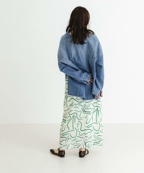 URBAN RESEARCH / アーバンリサーチ ワンピース | 『イージーケア』ドローイングアートプリントワンピース | 詳細17