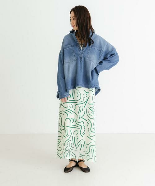 URBAN RESEARCH / アーバンリサーチ ワンピース | 『イージーケア』ドローイングアートプリントワンピース | 詳細18