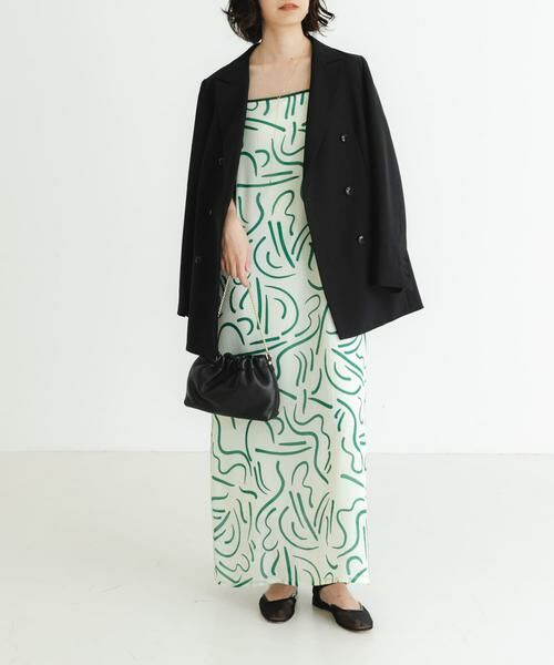 URBAN RESEARCH / アーバンリサーチ ワンピース | 『イージーケア』ドローイングアートプリントワンピース | 詳細19