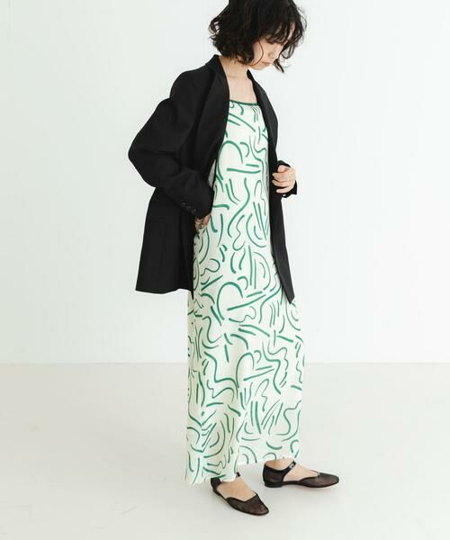 URBAN RESEARCH / アーバンリサーチ ワンピース | 『イージーケア』ドローイングアートプリントワンピース | 詳細20