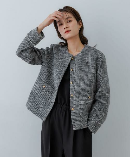 URBAN RESEARCH / アーバンリサーチ ノーカラージャケット | ツイードノーカラージャケット | 詳細15