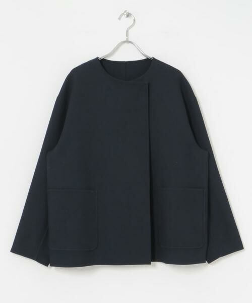 URBAN RESEARCH / アーバンリサーチ ノーカラージャケット | ツイルノーカラーリバーコート | 詳細8