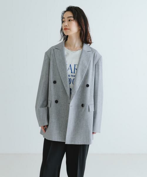 URBAN RESEARCH / アーバンリサーチ ブルゾン | 『2サイズ展開』ダブルオーバーテーラードジャケット | 詳細8