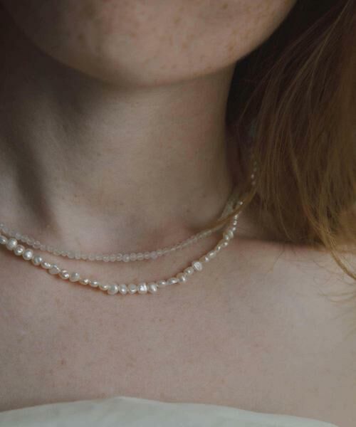 URBAN RESEARCH / アーバンリサーチ ネックレス・ペンダント・チョーカー | decor『デコール』　Moonpearl Doublenecklace | 詳細3