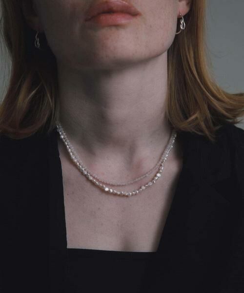 URBAN RESEARCH / アーバンリサーチ ネックレス・ペンダント・チョーカー | decor『デコール』　Moonpearl Doublenecklace | 詳細5