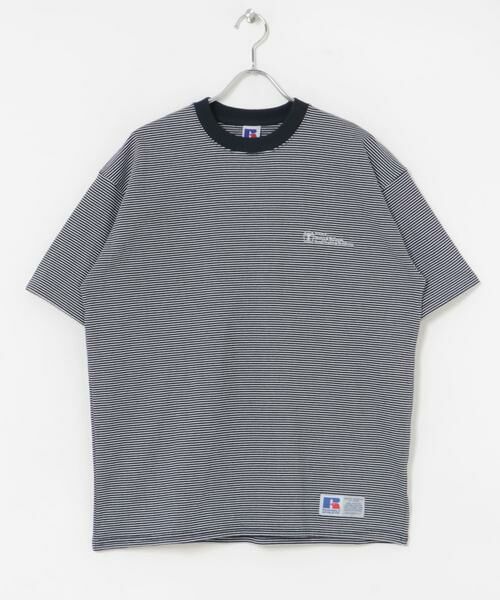URBAN RESEARCH / アーバンリサーチ Tシャツ | 『別注』RUSSELL ATHLETIC×UR　BORDER SHORT-SLEEVE TEE | 詳細1