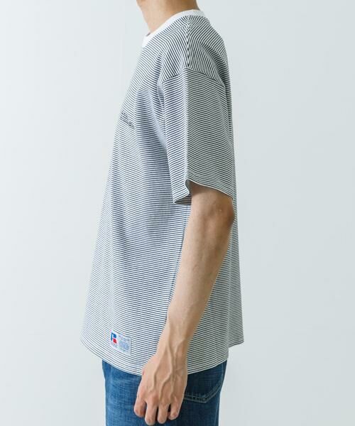URBAN RESEARCH / アーバンリサーチ Tシャツ | 『別注』RUSSELL ATHLETIC×UR　BORDER SHORT-SLEEVE TEE | 詳細10