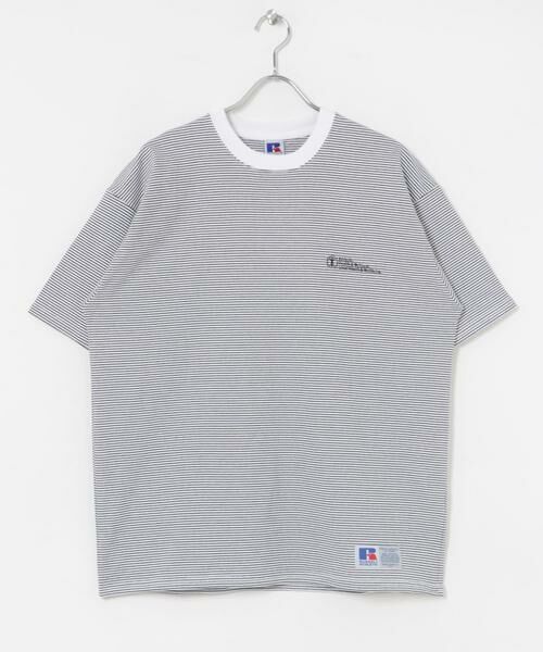 URBAN RESEARCH / アーバンリサーチ Tシャツ | 『別注』RUSSELL ATHLETIC×UR　BORDER SHORT-SLEEVE TEE | 詳細12
