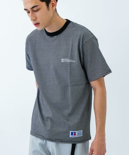 URBAN RESEARCH / アーバンリサーチ Tシャツ | 『別注』RUSSELL ATHLETIC×UR　BORDER SHORT-SLEEVE TEE | 詳細15