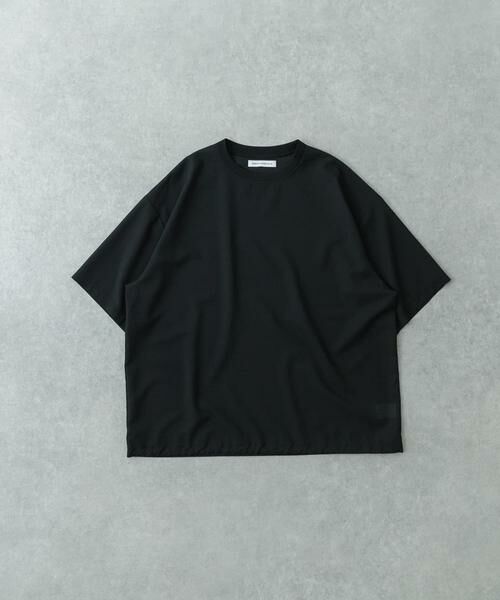 URBAN RESEARCH/アーバンリサーチ ウォッシャブルウールサイロフィルショートスリーブ Tシャツ ブラック L