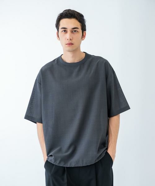 URBAN RESEARCH / アーバンリサーチ Tシャツ | ウォッシャブルウールサイロフィルショートスリーブ Tシャツ | 詳細10